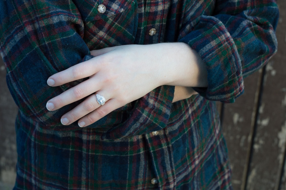 This week's theme for Slow Fashion October is Loved. These are my two oldest pieces, a Pendleton shirt from my Dad, and my antique wedding ring.